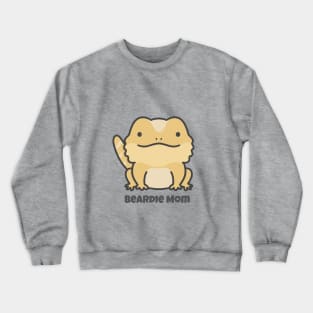 Yellow Bearded Dragon Mom Beardie Parent Crewneck Sweatshirt